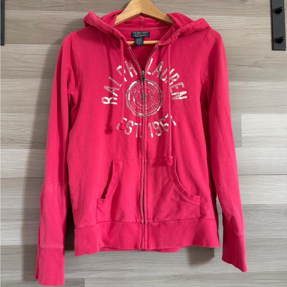 Ralph Lauren Fuchsia Women's Zip-Up Hoodie